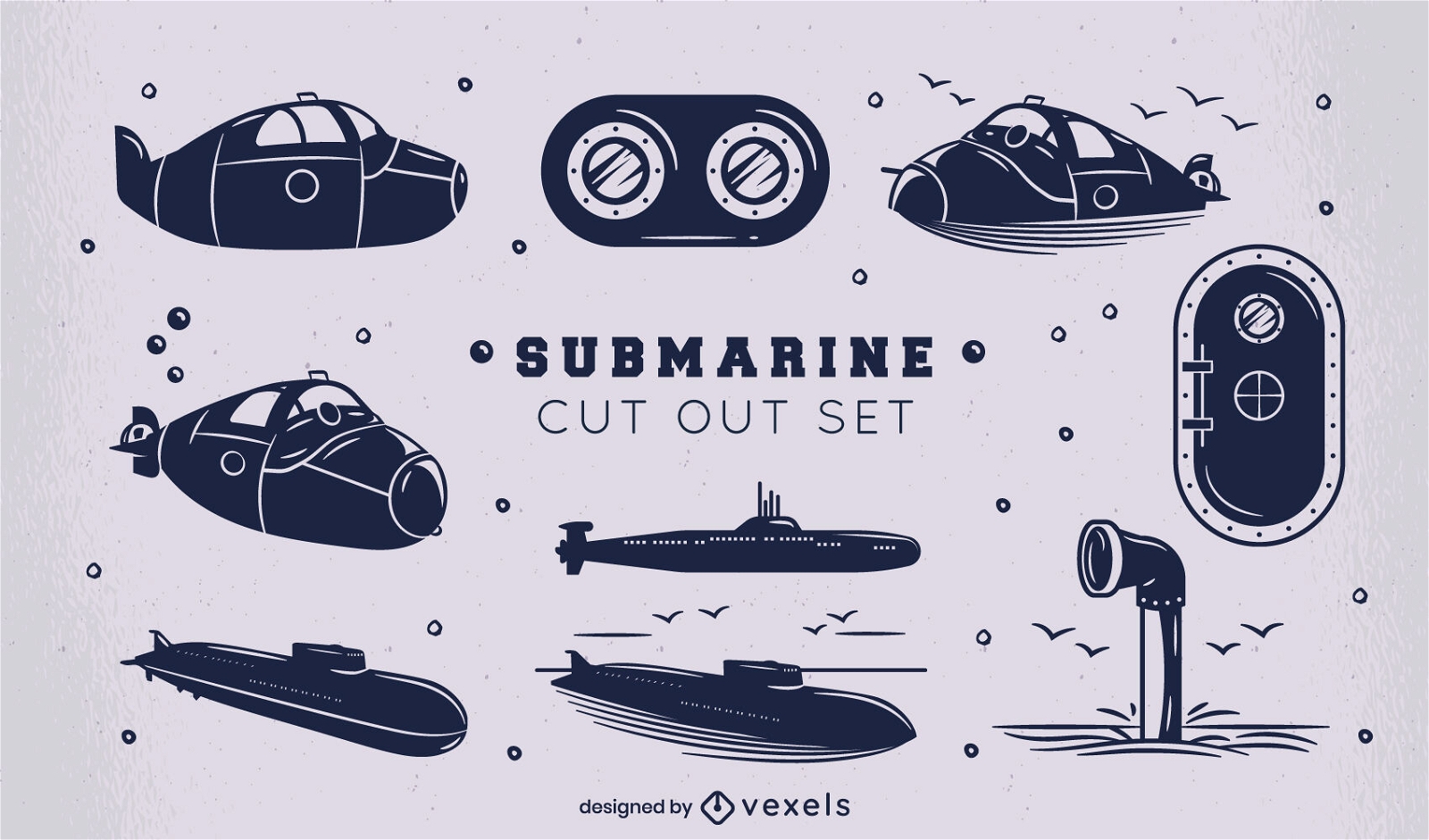U-Boot-Seetransport-Ausschnitt-Set