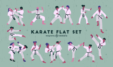 Las artes marciales de karate mueven a la gente.