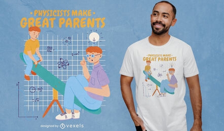 Design legal de t-shirt para pai físico