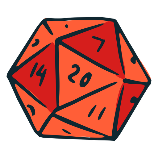 Würfelsymbol für Rollenspiele PNG-Design