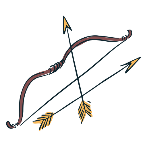 Role play games bow and arrow  PNG Design