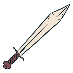 Schwertsymbol für Rollenspiele PNG-Design