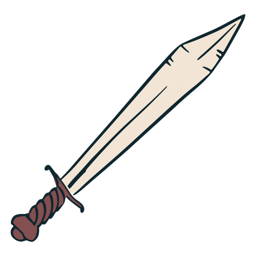 Role play games sword icon PNG Design