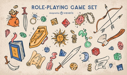 Fantasy role playing game elements set