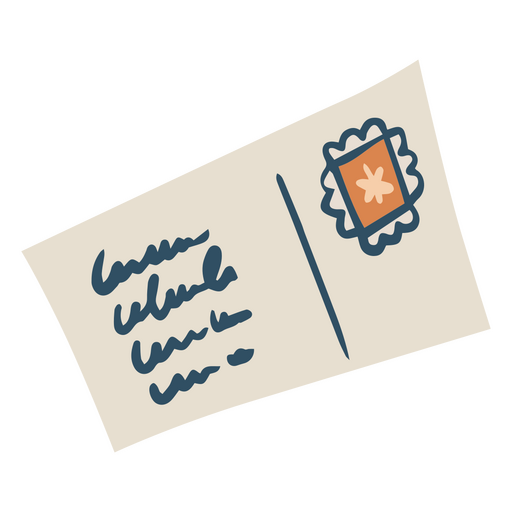 Minimalist mail icon PNG Design