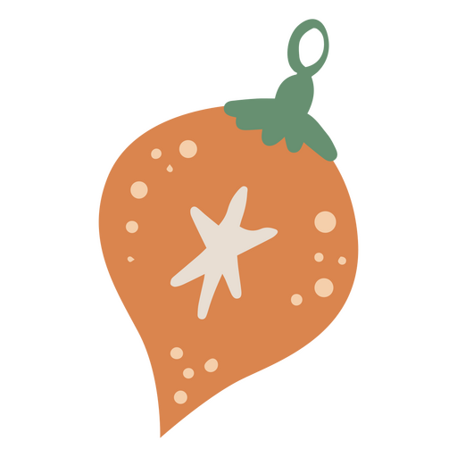 Christmas tree holiday ornament PNG Design