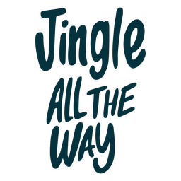 Jingle todo o caminho citação de Natal Desenho PNG