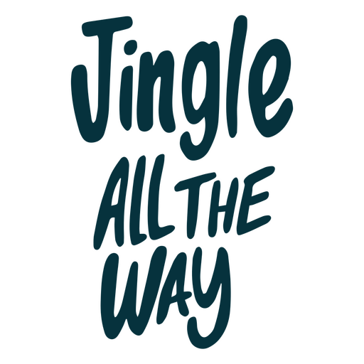 Jingle todo o caminho citação de Natal Desenho PNG