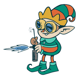 Personagem de elfo de férias de natal Transparent PNG