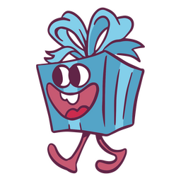 Christmas present character PNG Design Transparent PNG