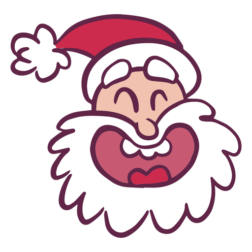 Christmas Santa character PNG Design