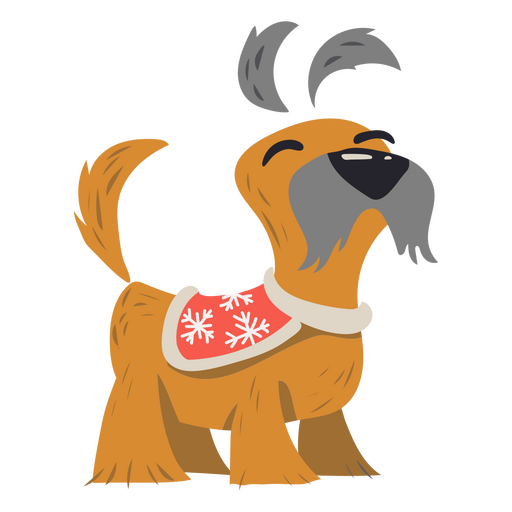 Holiday pet dog character PNG Design