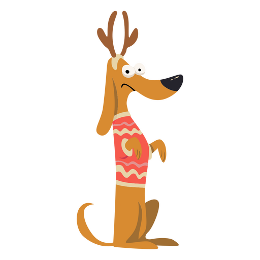 Personagem de cachorro de estimação de férias de natal Desenho PNG