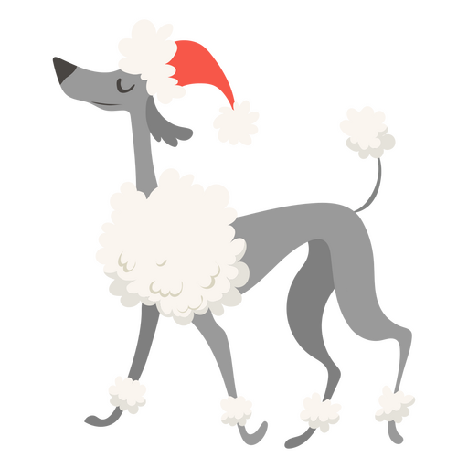 Personagem de estimação de cachorro de chapéu de natal Desenho PNG