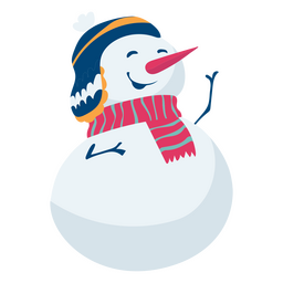 Christmas Scarf Snowman PNG & SVG Design For T-Shirts