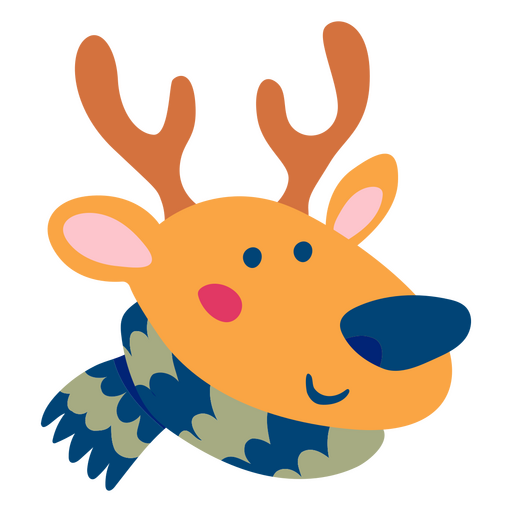 Christmas scarf reindeer animal