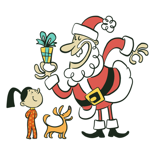 Christmas Santa children characters PNG Design