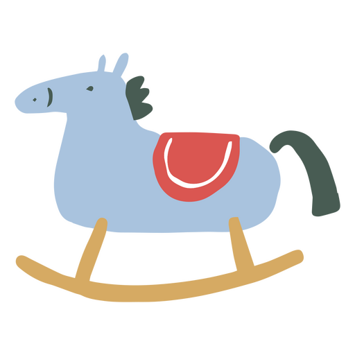 Icono de caballo balancín minimalista Diseño PNG