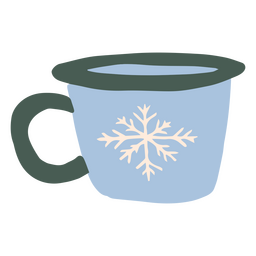 Icono de taza de invierno Diseño PNG