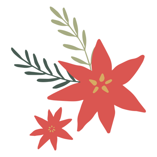 ícone minimalista de flores vermelhas Desenho PNG