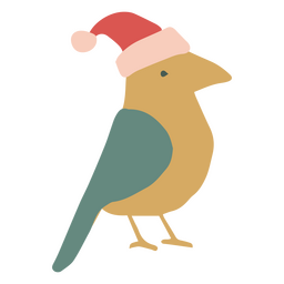 Christmas bird minimalist icon PNG Design