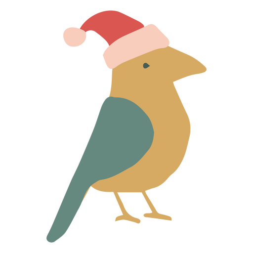 ícone minimalista de pássaro de natal Desenho PNG