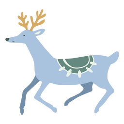ícone minimalista de renas de natal Desenho PNG