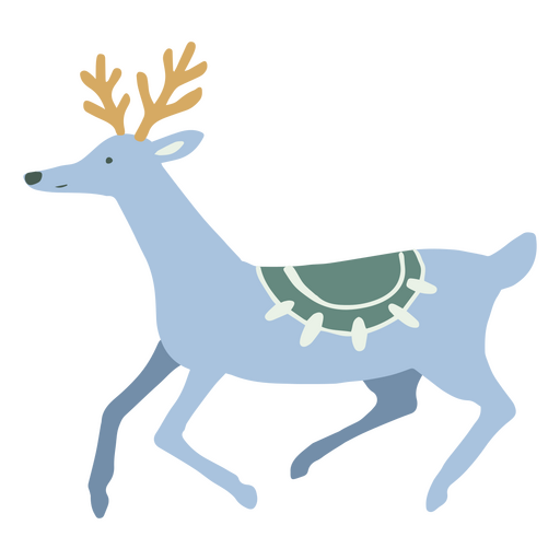 Icono minimalista de renos de navidad Diseño PNG