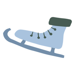 Icono minimalista de patines de hielo Diseño PNG