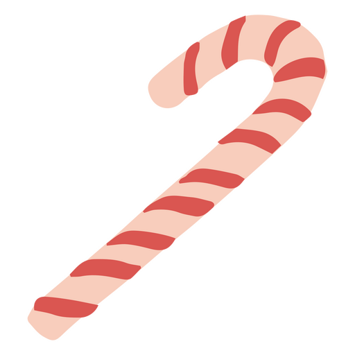 Candy Cane süße Weihnachtsikone PNG-Design