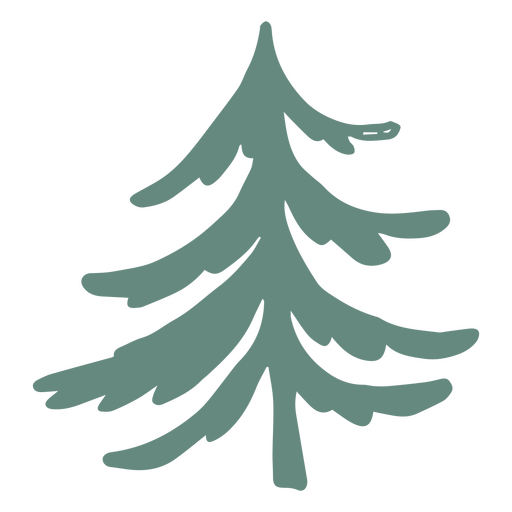 ícone de árvore de natal minimalista Desenho PNG