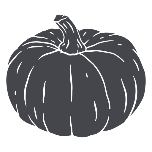 Icono de silueta de calabaza de otoño de acción de gracias
