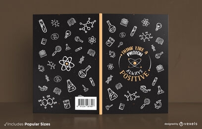 Diseño de portada de elementos de ciencia química.