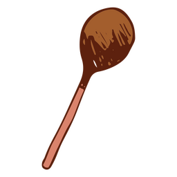 Symbol für Kochlöffel aus Holz PNG-Design