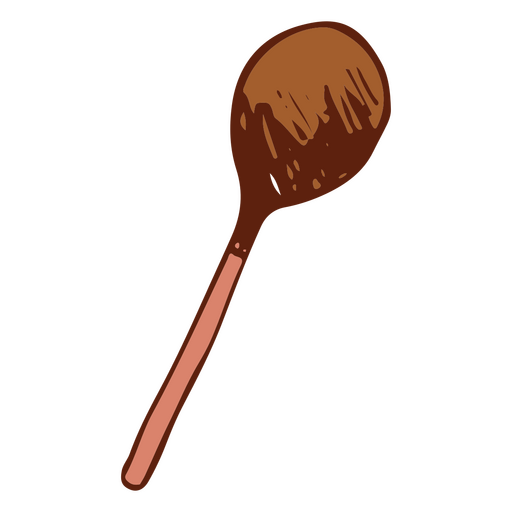 Wooden spoon cooking tool icon PNG Design