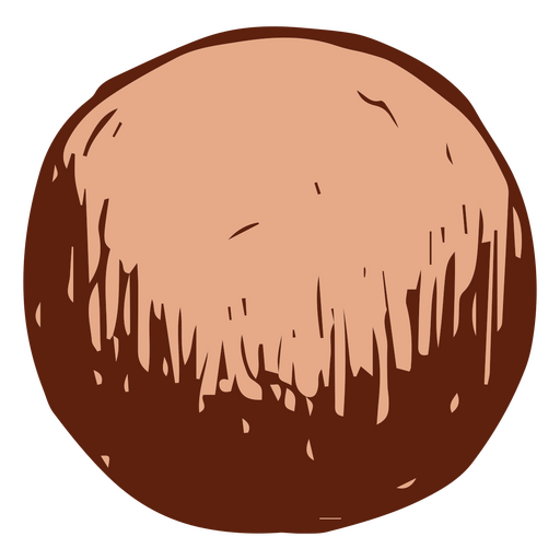 Brown ball PNG Design