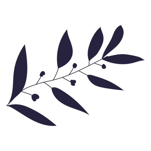 ícone decorativo de ramo de planta Desenho PNG