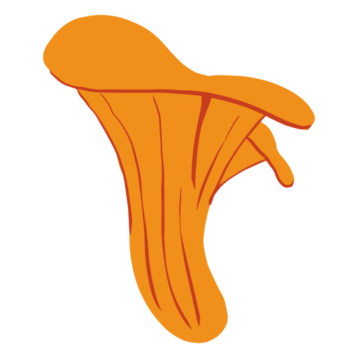 Champiñón naranja Diseño PNG