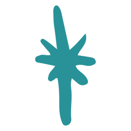 Blue star shaped icon PNG Design