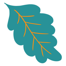 Minimalistisches grünes Blatt-Symbol PNG-Design