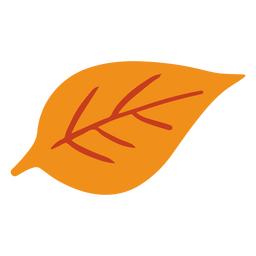 Icono simple de una sola hoja Diseño PNG