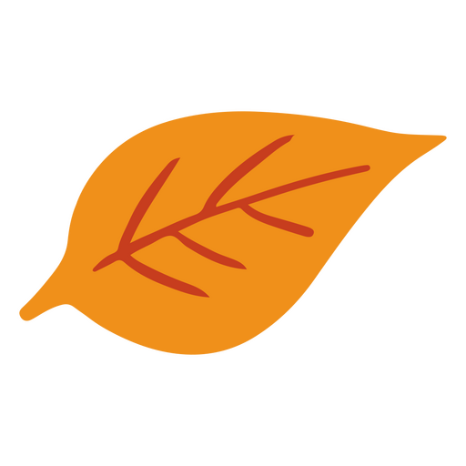 Single leaf simple icon PNG Design