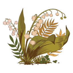 Ilustración detallada de la planta Diseño PNG