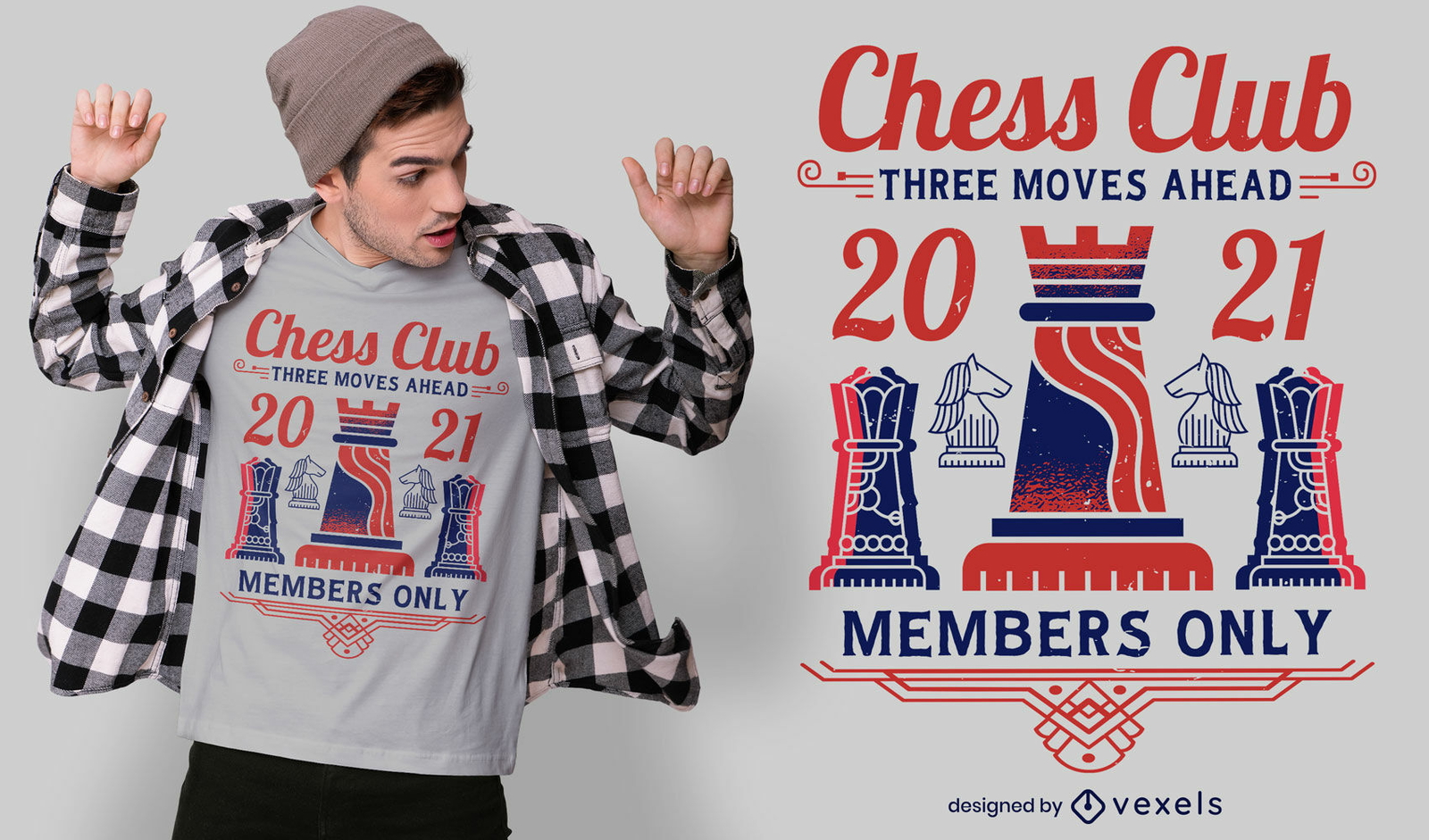 Chess club t-shirt design