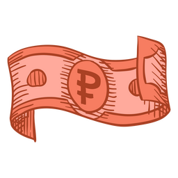 Rublo proyecto de ley icono de dinero de negocios Diseño PNG Transparent PNG