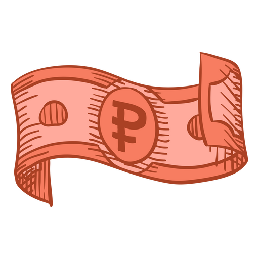 Ícone de dinheiro de negócios de conta de rublo Desenho PNG