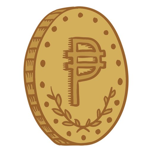 Ícone de dinheiro de negócios de moeda de peso Desenho PNG