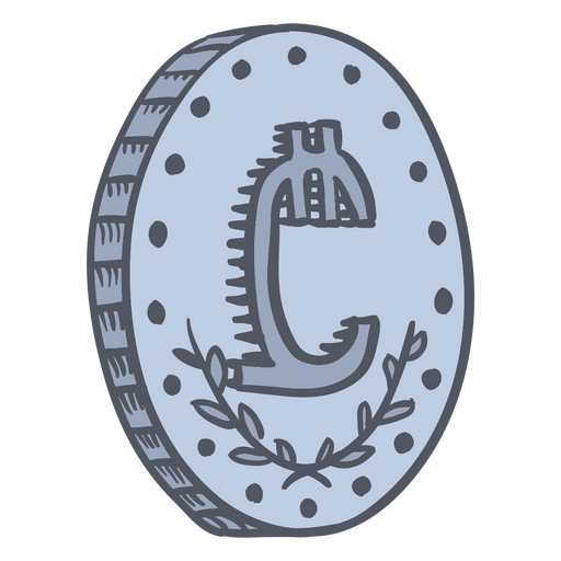 Icono de dinero de negocios de moneda lari Diseño PNG
