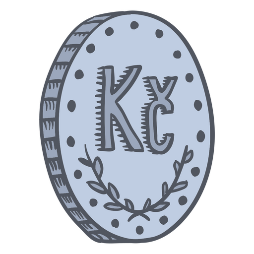 Icono de dinero de negocios de moneda de corona Diseño PNG