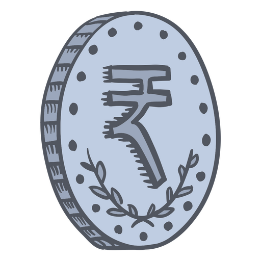 Rupee coin business money icon PNG Design